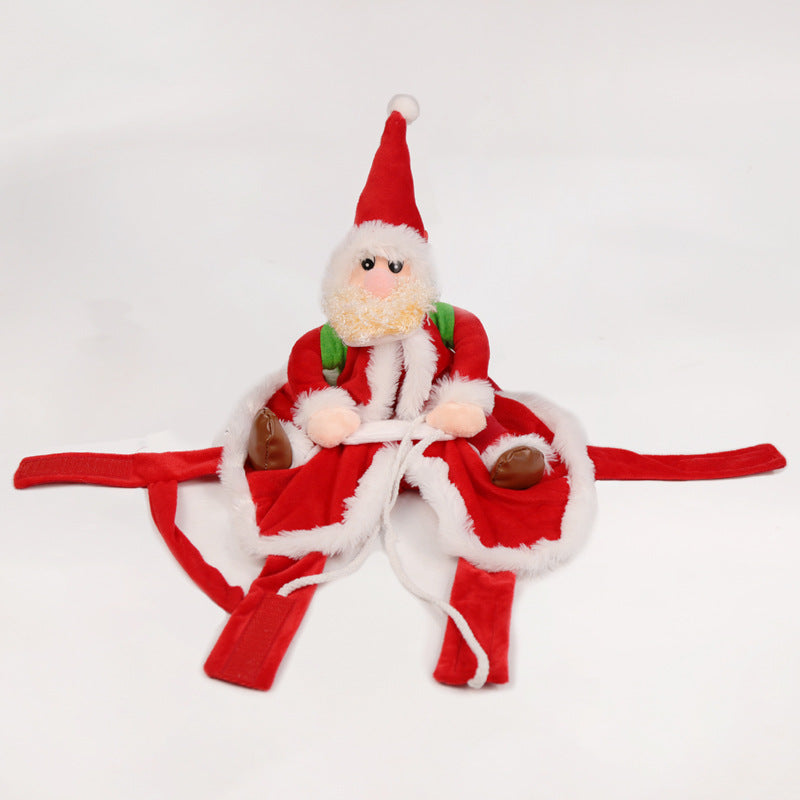 pet santa claus outfit