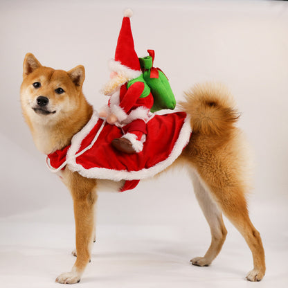 pet santa claus outfit