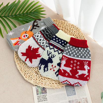 Autumn and Winter Cat and Dog Clothing – Knitted Sweaters