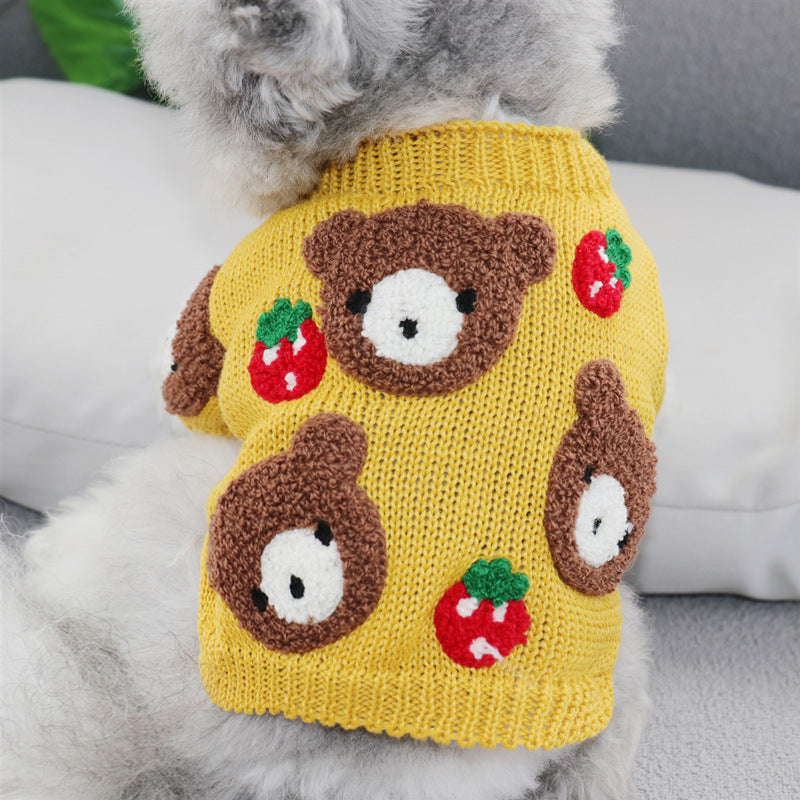 autumn winter pet sweaters