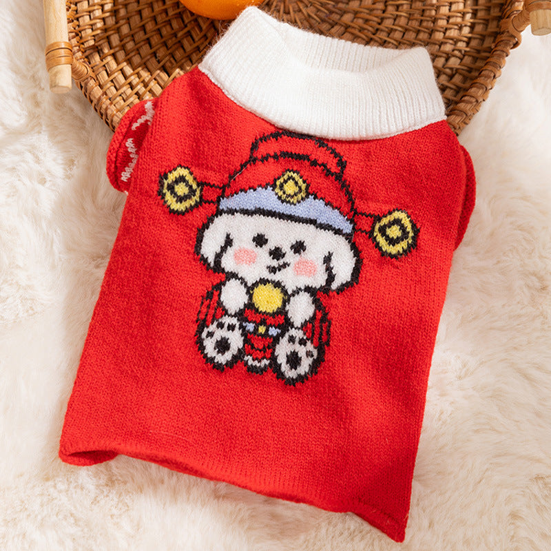 Autumn And Winter Dog Knitted Sweaters