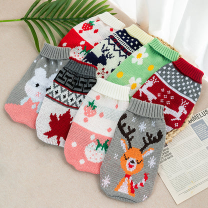 Autumn and Winter Cat and Dog Clothing – Knitted Sweaters
