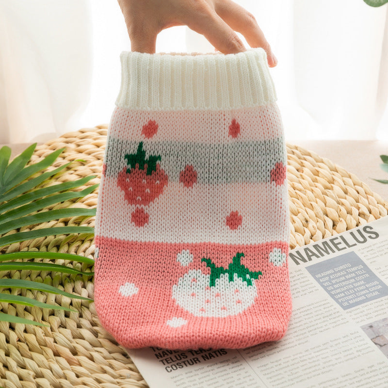 Autumn and Winter Cat and Dog Clothing – Knitted Sweaters