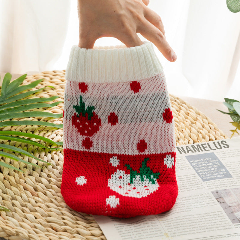 Autumn and Winter Cat and Dog Clothing – Knitted Sweaters