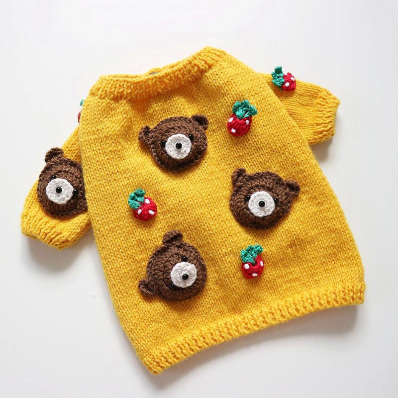 autumn winter pet sweaters